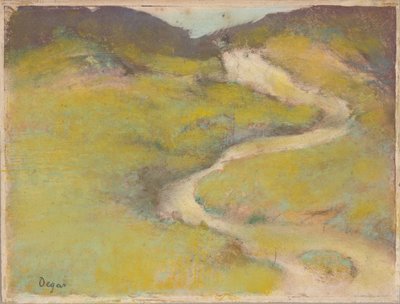 Pathway in a Field by Edgar Degas