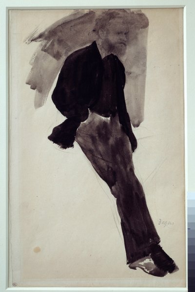 Portrait of Edouard Manet by Edgar Degas