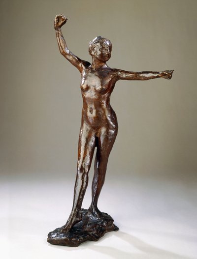 Preparation for the Dance, the right foot forward by Edgar Degas