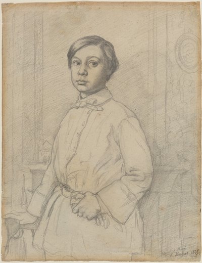 René de Gas [recto] by Edgar Degas