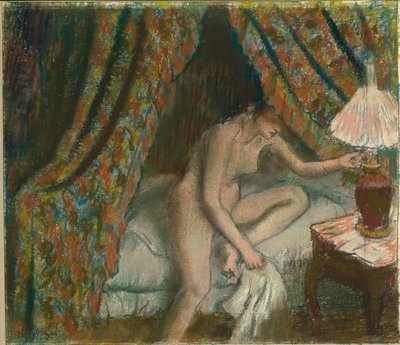 Retiring by Edgar Degas