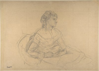 Study for “Madame Théodore Gobillard” (Yves Morisot) by Edgar Degas