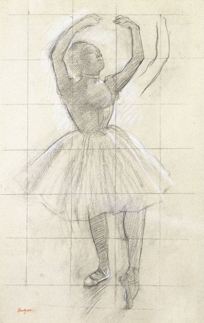 Study for a Dancer Posing, from a Photograph by Edgar Degas