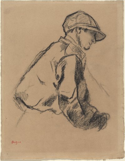 Study of a Jockey by Edgar Degas