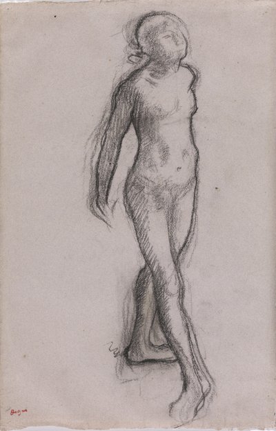 Study of a Nude Dancer by Edgar Degas