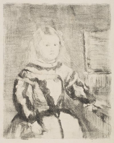 The Infanta Margarita, after Velázquez by Edgar Degas