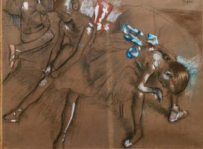 Three Dancers by Edgar Degas