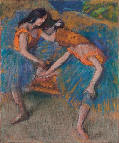 Two Dancers with Yellow Corsages, c.1902 by Edgar Degas