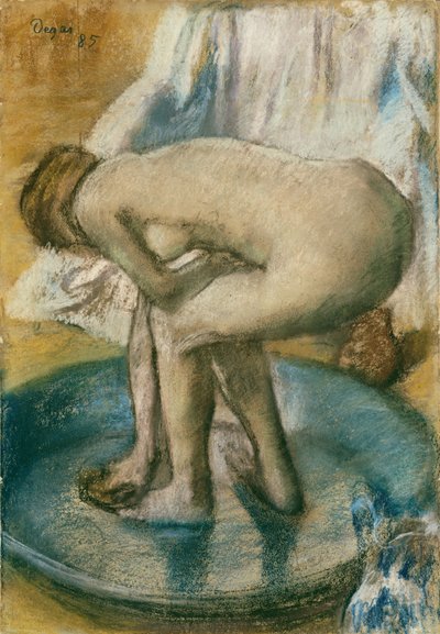 Woman Bathing in a Shallow Tub, 1885 by Edgar Degas