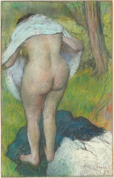Young Woman Dressing Herself by Edgar Degas