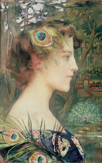 Peacock Profile by Edgar Maxence