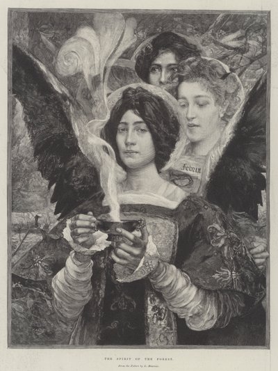 The Spirit of the Forest by Edgar Maxence