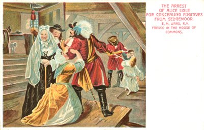 The Arrest of Alice Lisle for Concealing Fugitives from Sedgemoor by Edgar Melville after Ward