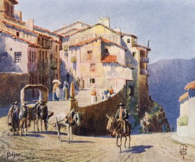 Northern Spain: Bejar, An Approach to the Town by Edgar T. A. Wigram