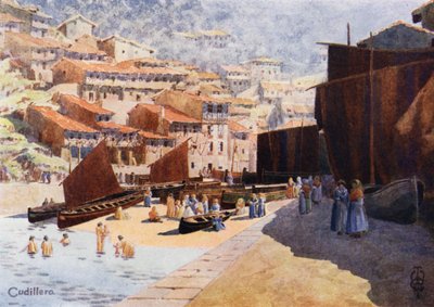 Northern Spain: Cudillero, The Harbour by Edgar T. A. Wigram