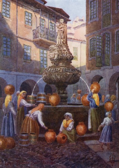 Northern Spain: Lugo, Fuente de San Vicente by Edgar T. A. Wigram