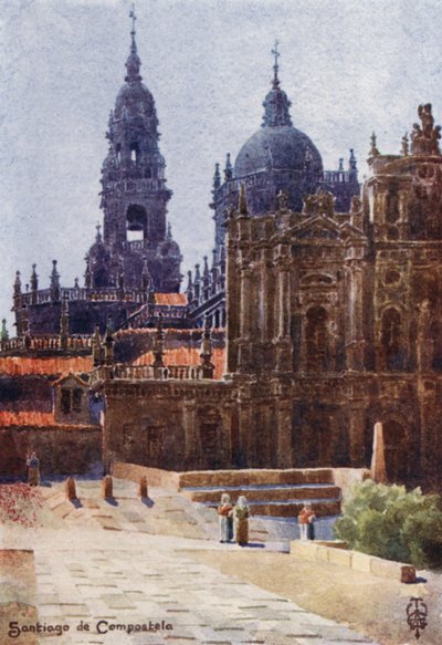 Northern Spain: Santiago de Compostela, The Cathedral from the North-east by Edgar T. A. Wigram