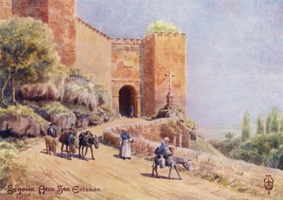 Northern Spain: Segovia, Arco San Esteban by Edgar T. A. Wigram
