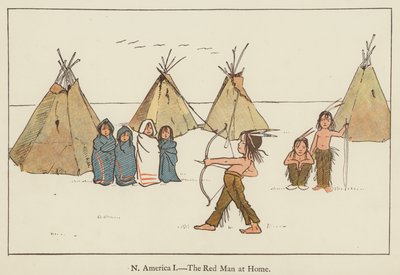 North America, the Red Man at home by Edith Farmiloe