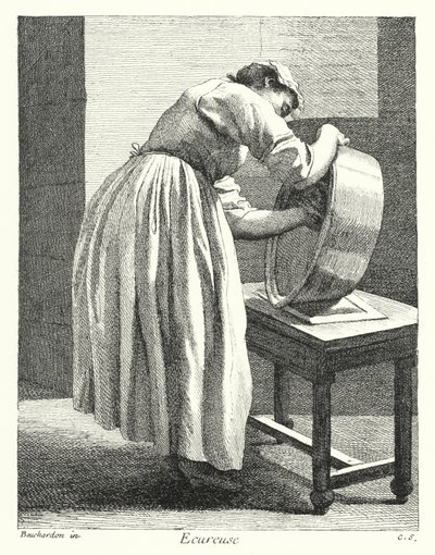 Scullery Maid by Edmé (after) Bouchardon