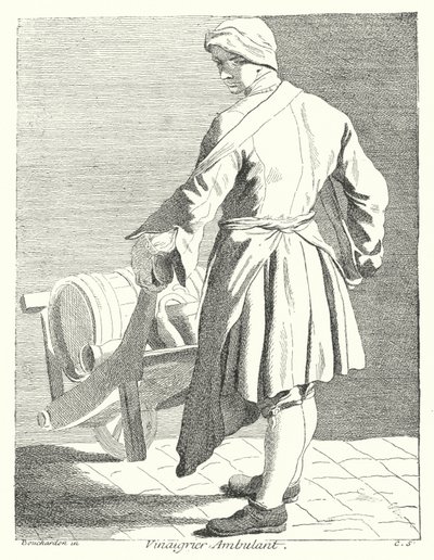 Travelling Vinegar Seller by Edmé (after) Bouchardon