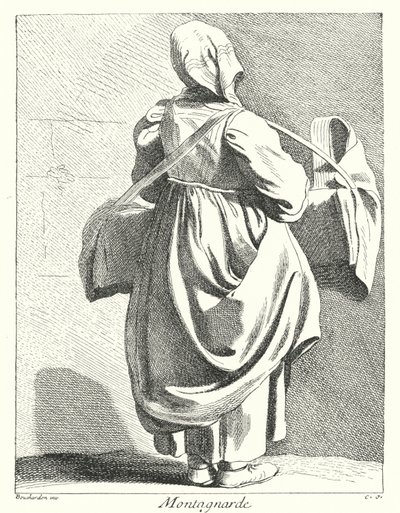 Woman from the Mountains by Edmé (after) Bouchardon