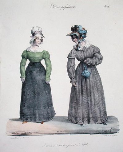Caricature of a jealous mistress with her servant, plate number 40 from the 