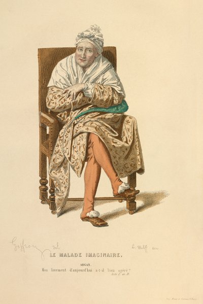 Costume for the role of Argan by Edmond Aime Florentin Geffroy