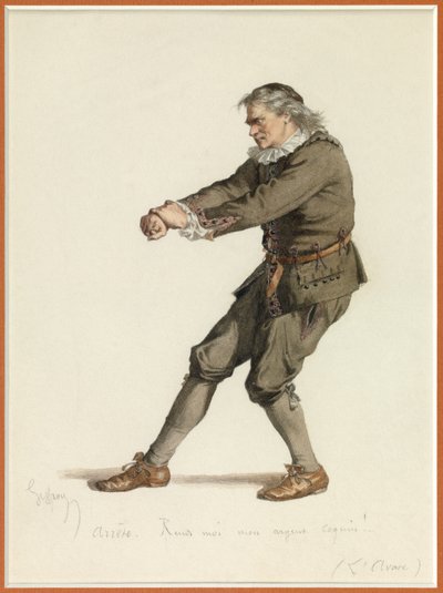 Portrait of Harpagon by Edmond Aime Florentin Geffroy