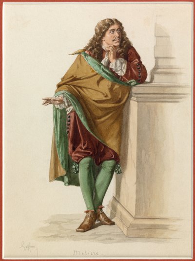 Portrait of Moliere by Edmond Aime Florentin Geffroy