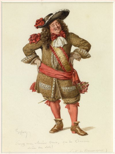 Portrait of Monsieur de Pourceaugnac by Edmond Aime Florentin Geffroy