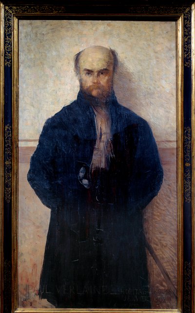 Portrait of Paul Verlaine by Edmond François Aman Jean