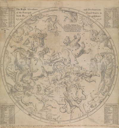 The Right Ascensions and Declinations of the Principal Fixed Stars in Both Hemispheres to Year 1678 by Edmond Halley