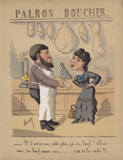 At a butcher