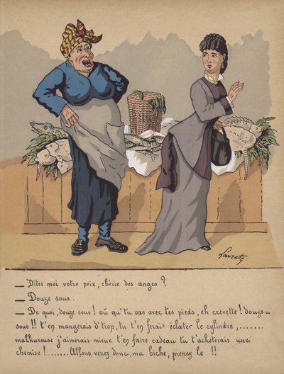 Conversation at a fishmonger