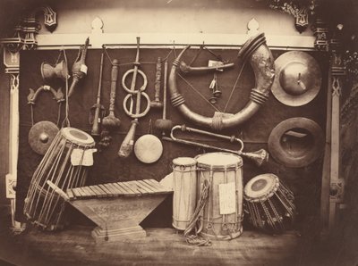 Still Life of Musical Instruments by Edmond Lebel