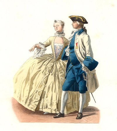 Officer Governor of Marseille and Lady of Quality, France by Edmond Lechevallier Chevignard