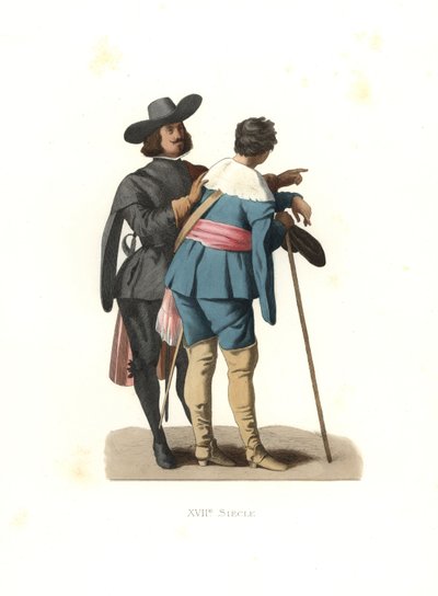 Portrait of Two Artists, Spain by Edmond Lechevallier Chevignard