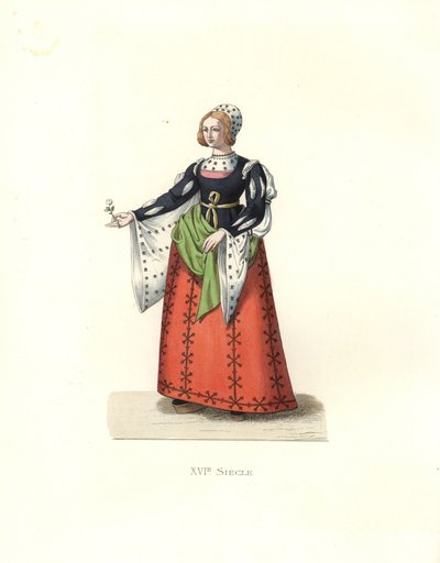Woman from Castile, Spain by Edmond Lechevallier Chevignard