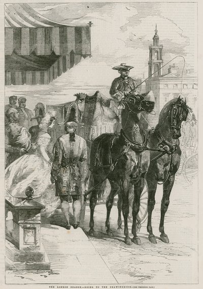 The London Season - going to the drawing room by Edmond Morin