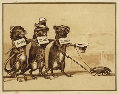 Illustration for Three Blind Mice by Edmund G. Caldwell