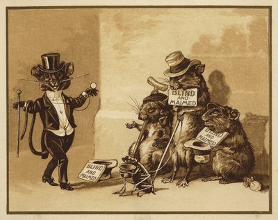 Illustration for Three Blind Mice by Edmund G. Caldwell