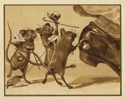 Illustration for Three Blind Mice by Edmund G. Caldwell
