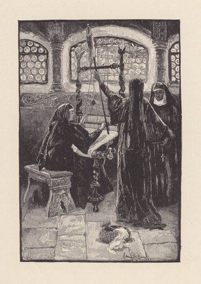 Illustration for The Eve of St Agnes by John Keats by Edmund Henry Garrett