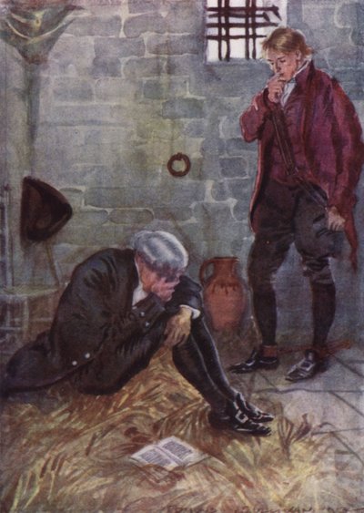 Illustration for The Vicar of Wakefield by Oliver Goldsmith by Edmund Joseph Sullivan