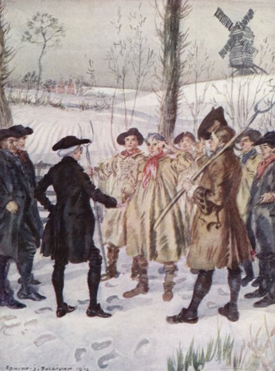 Illustration for The Vicar of Wakefield by Oliver Goldsmith by Edmund Joseph Sullivan