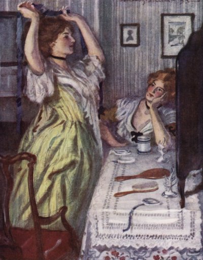 Illustration for The Vicar of Wakefield by Oliver Goldsmith by Edmund Joseph Sullivan