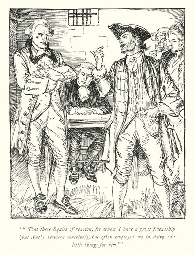 Illustration for The Vicar of Wakefield by Oliver Goldsmith by Edmund Joseph Sullivan