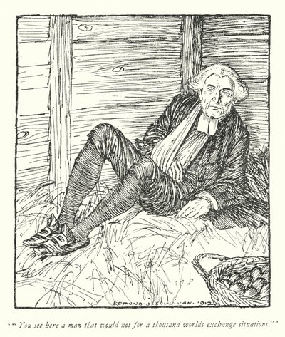 Illustration for The Vicar of Wakefield by Oliver Goldsmith by Edmund Joseph Sullivan
