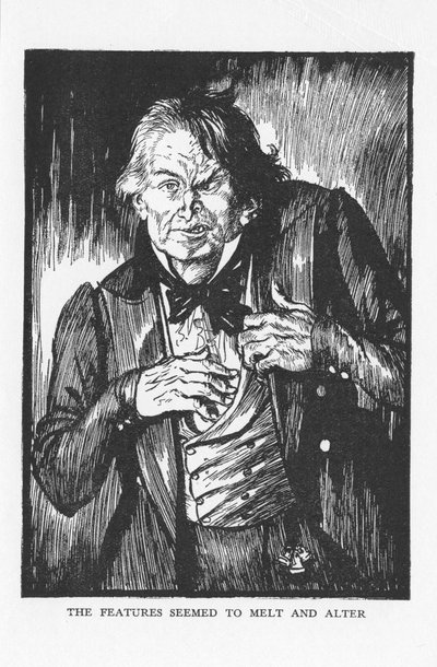 Scene from The Strange Case of Dr Jekyll and Mr Hyde by Robert Louis Stevenson by Edmund Joseph Sullivan